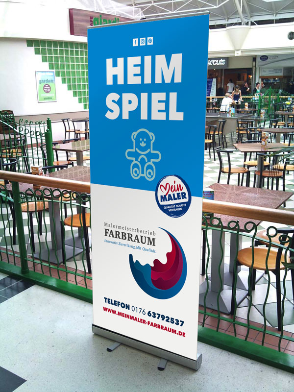 MeinMaler Banner Einkaufszentrum